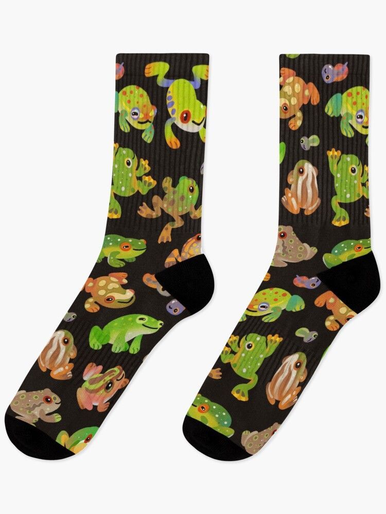 Tree frog - dark Socks