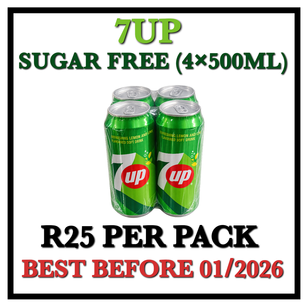 7up Soft Drinks 4×500ml
