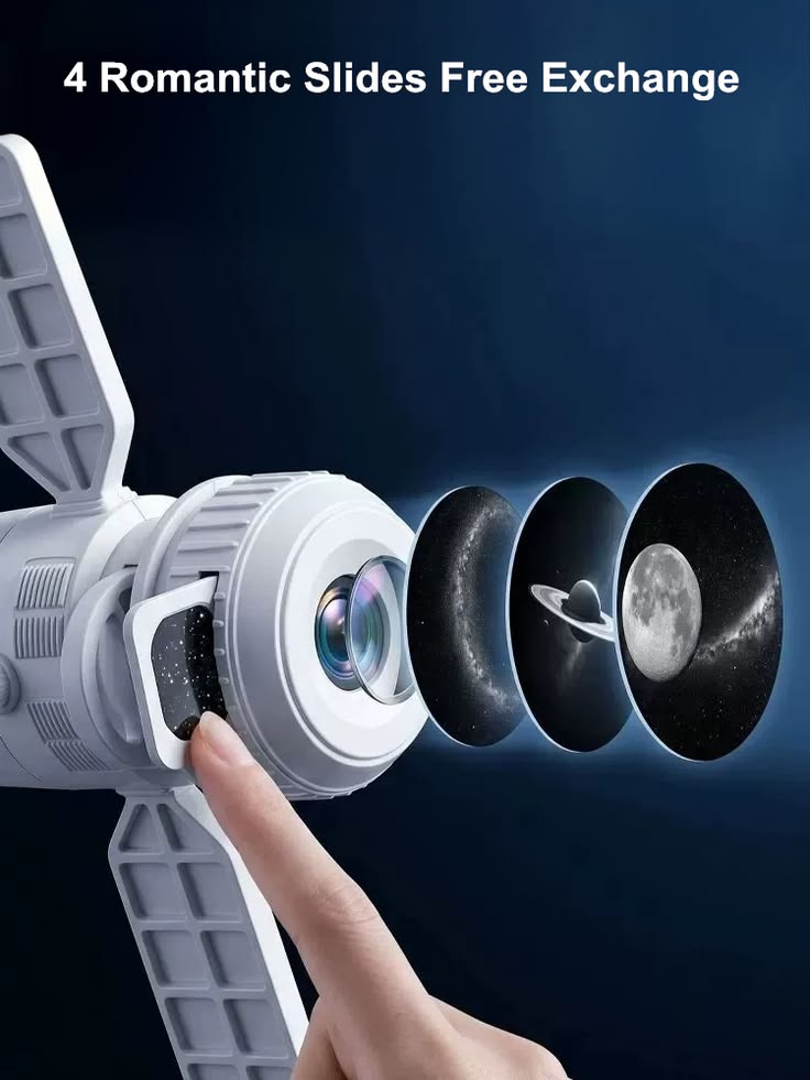Starglow Galaxy Star Projector Lamp (360° Rotating with Remote_2