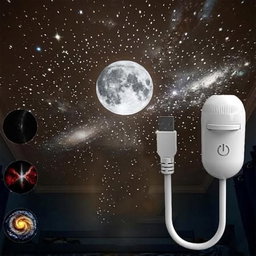 Starglow Galaxy Star Projector Lamp (360° Rotating with Remote