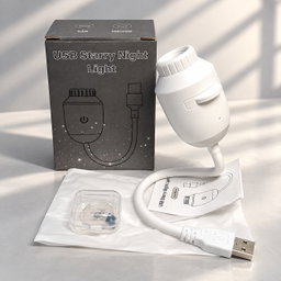 Starglow Galaxy Star Projector Lamp (360° Rotating with Remote