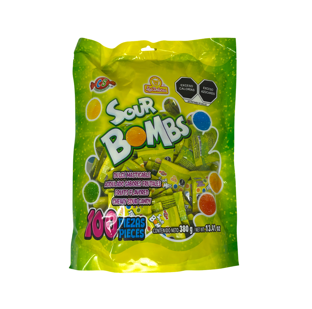 SOUR BOMBS LAS DELICIAS BSA C/100 PZS