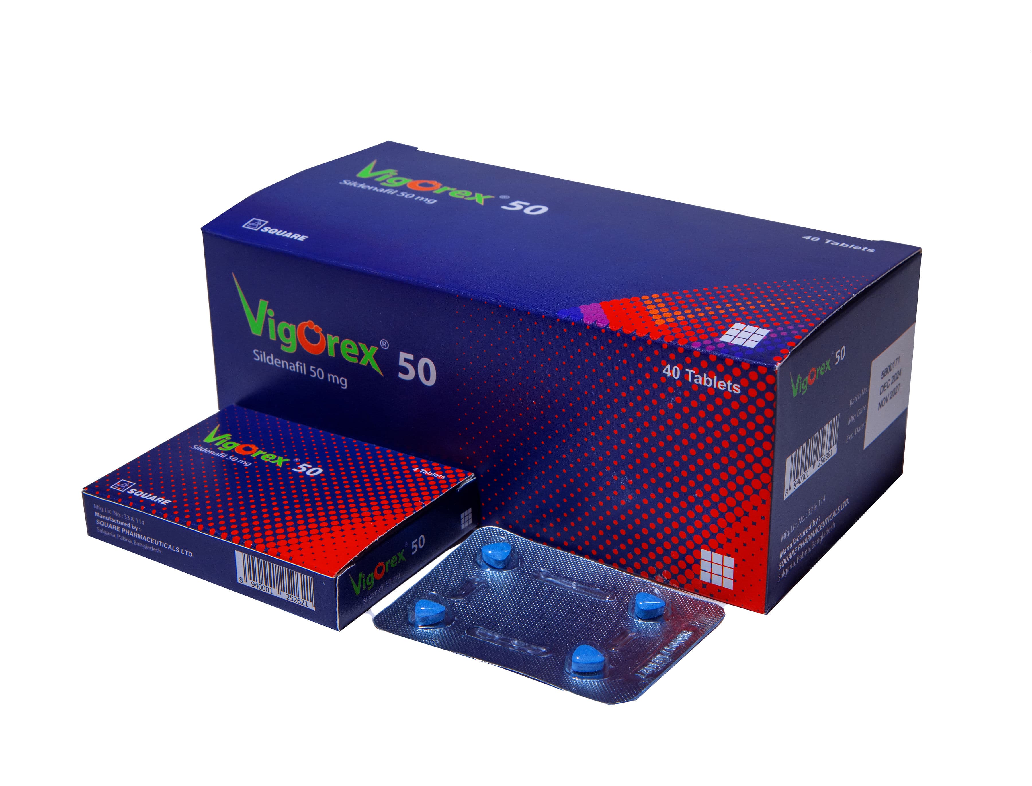 Vigorex 100 Tablet (Sildenafil)
