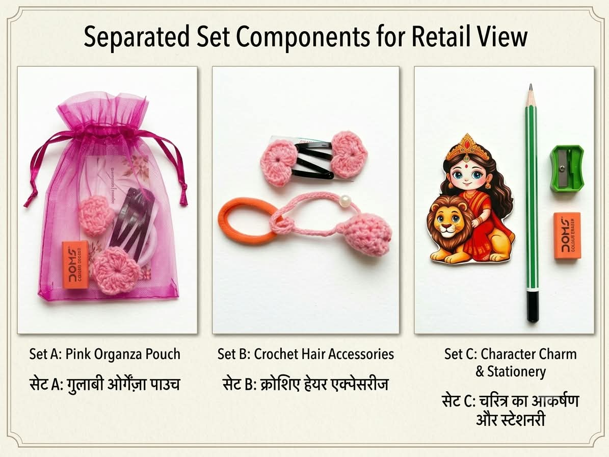Girls’ Hair Accessories & Stationery Gift Set_1