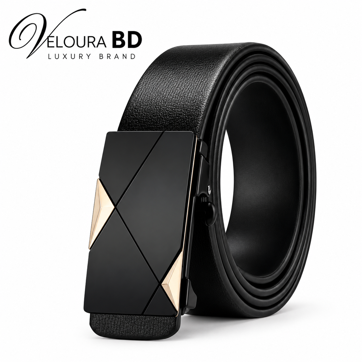 ​Famous Brand Luxury Genuine Leather Belt for Men with Automatic Metal Buckle_0