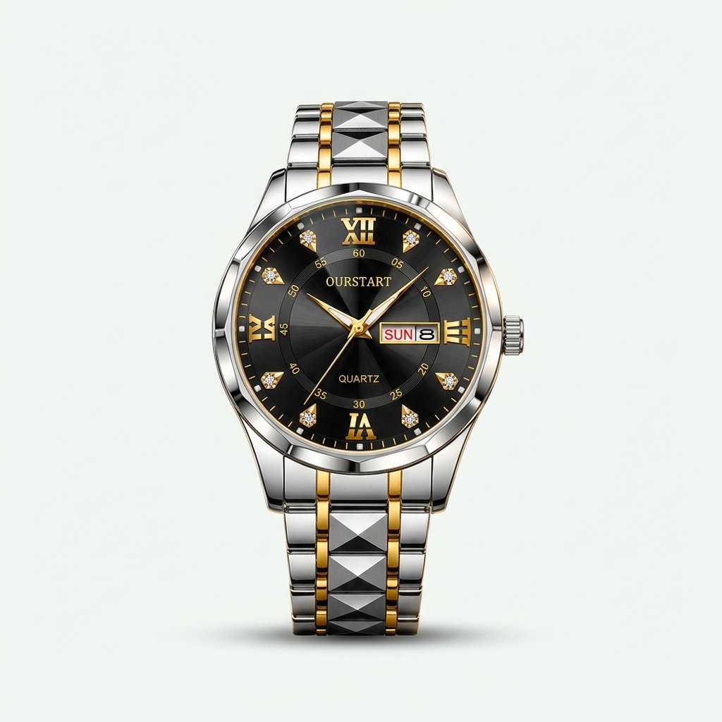 Quartz OURSTART Brand Luxury Man's Watch.