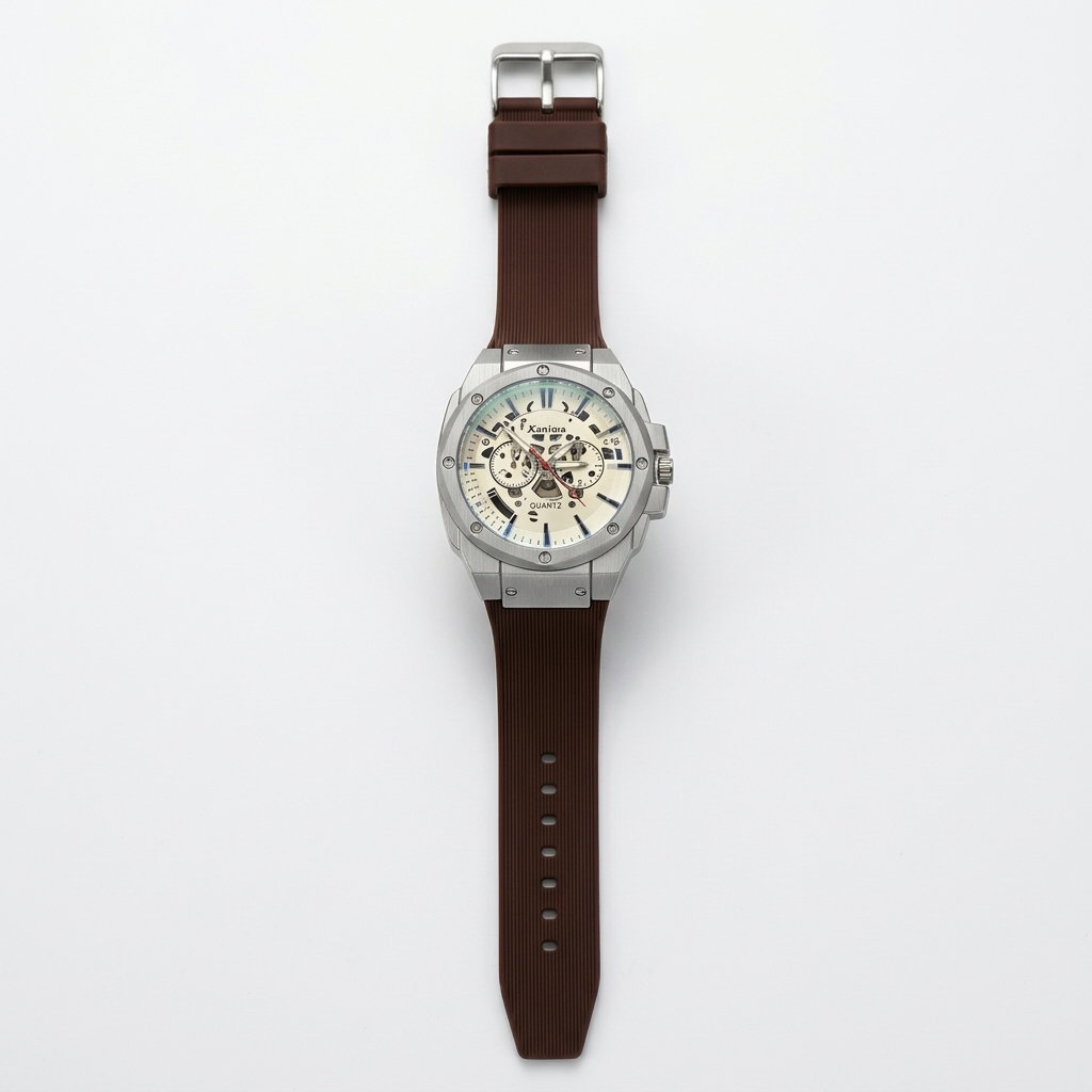 Kanima Men's Quartz Skeleton Luxury Watch._2