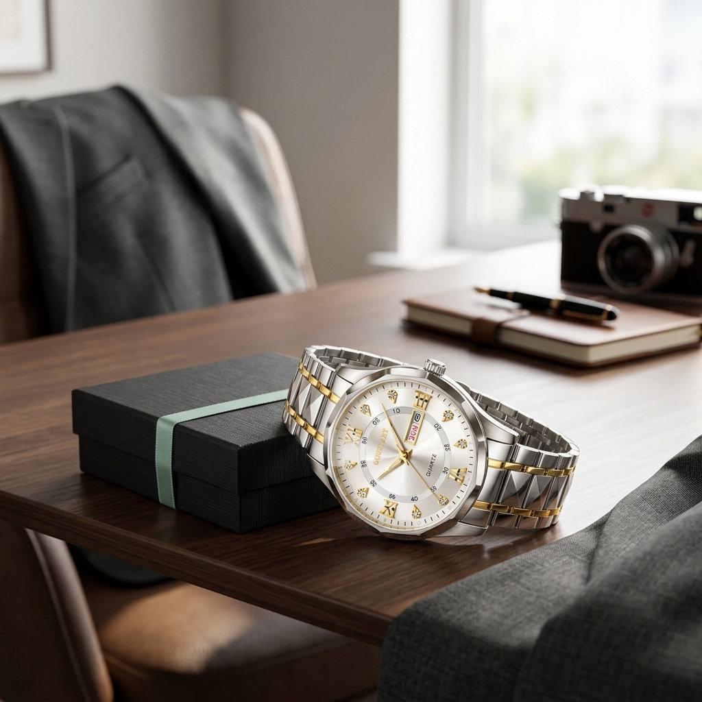 Quartz OURSTART Brand Luxury Man's Watch._5