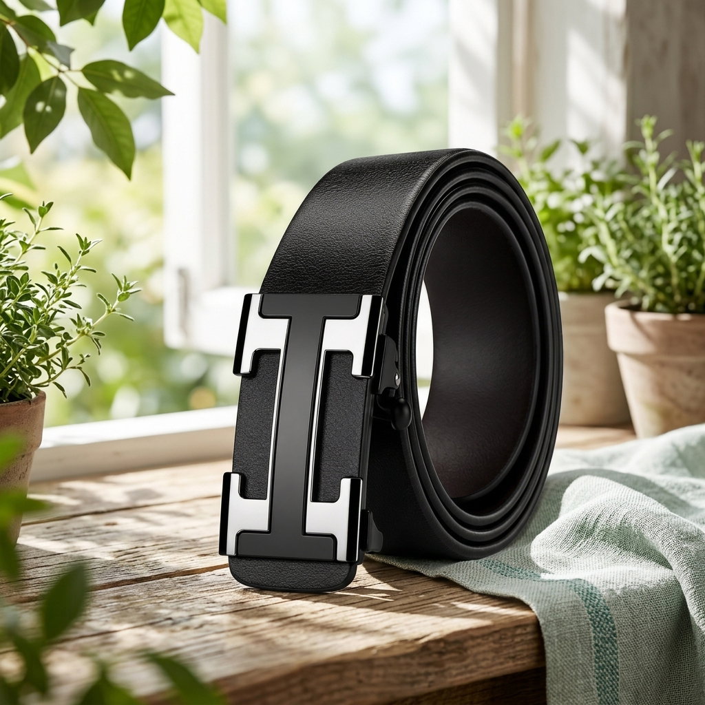 New Product Belt MEN'S High Quality Toothless Automatic Buckle Casual Men Belt MEN'S Business Fashion Belt_1