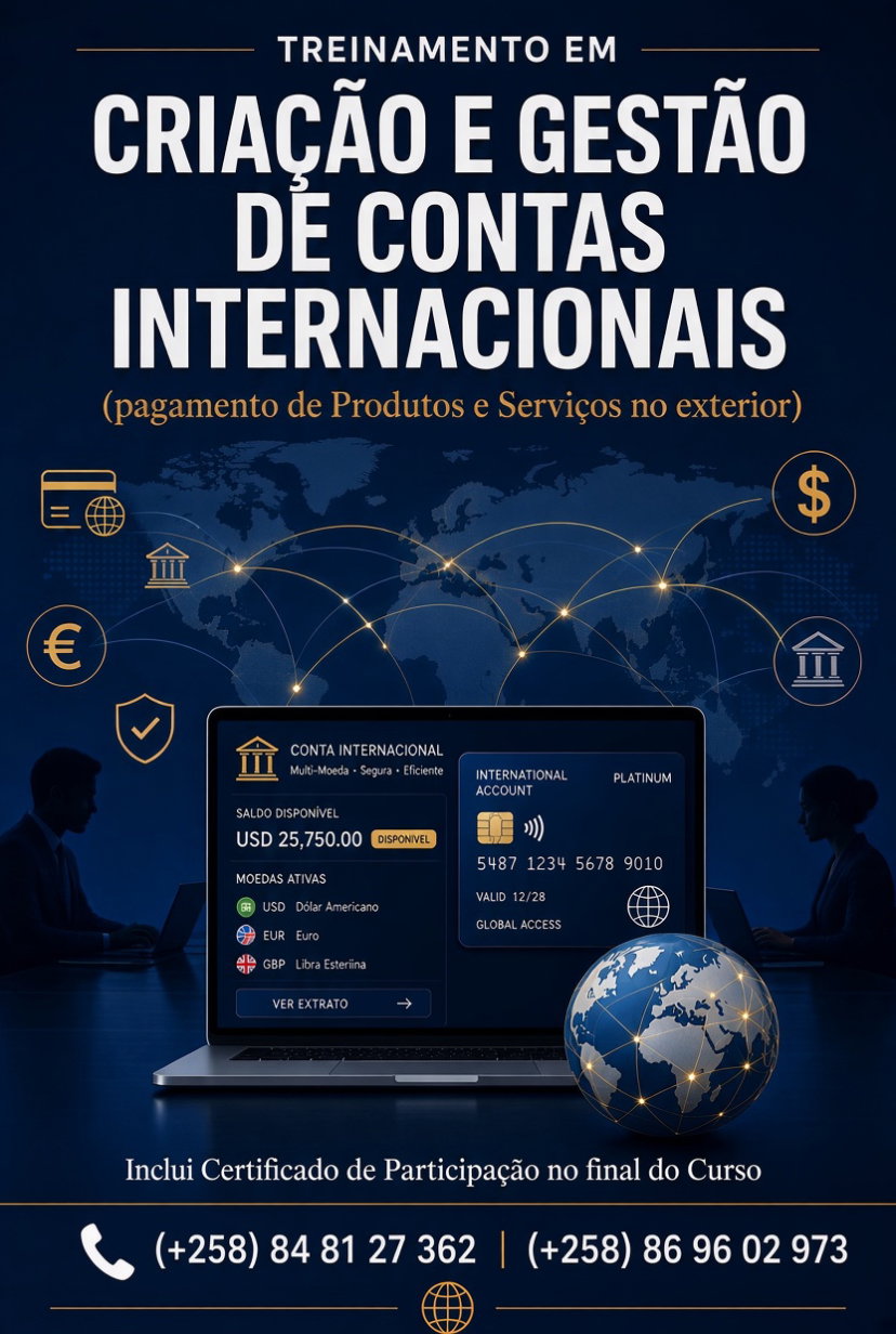 Criação e Gestão de Contas Internacionais
