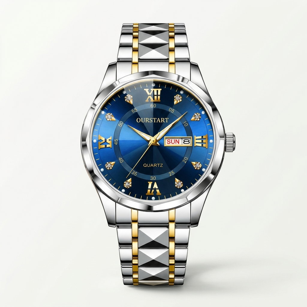 Quartz OURSTART Brand Luxury Man's Watch._8