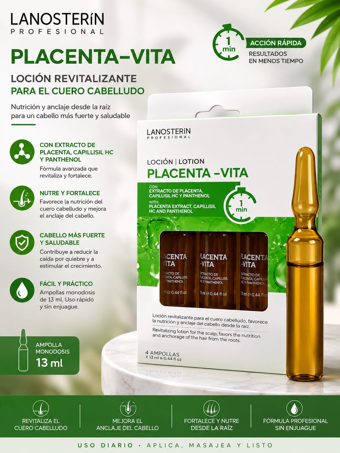 Ampollas placenta - vita 4 uds_0