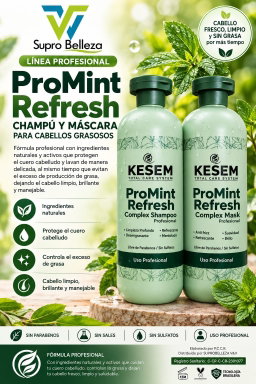 Pro Mint Refresh Shampoo y mask