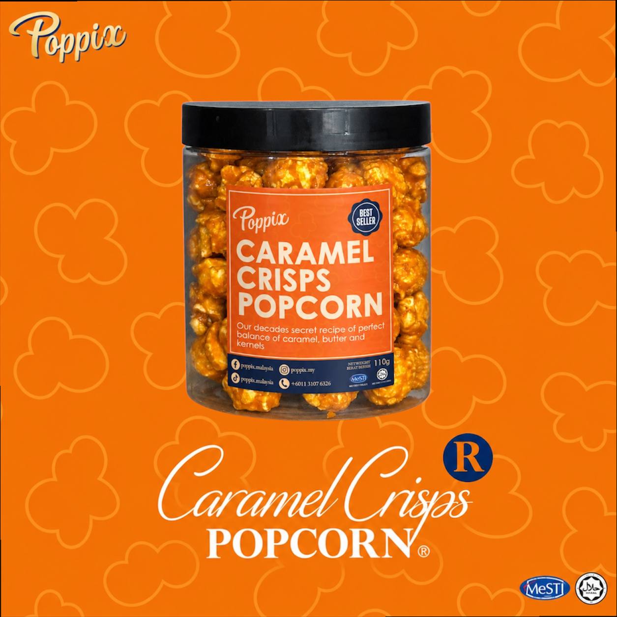 R Bucket Caramel Crisp Popcorn