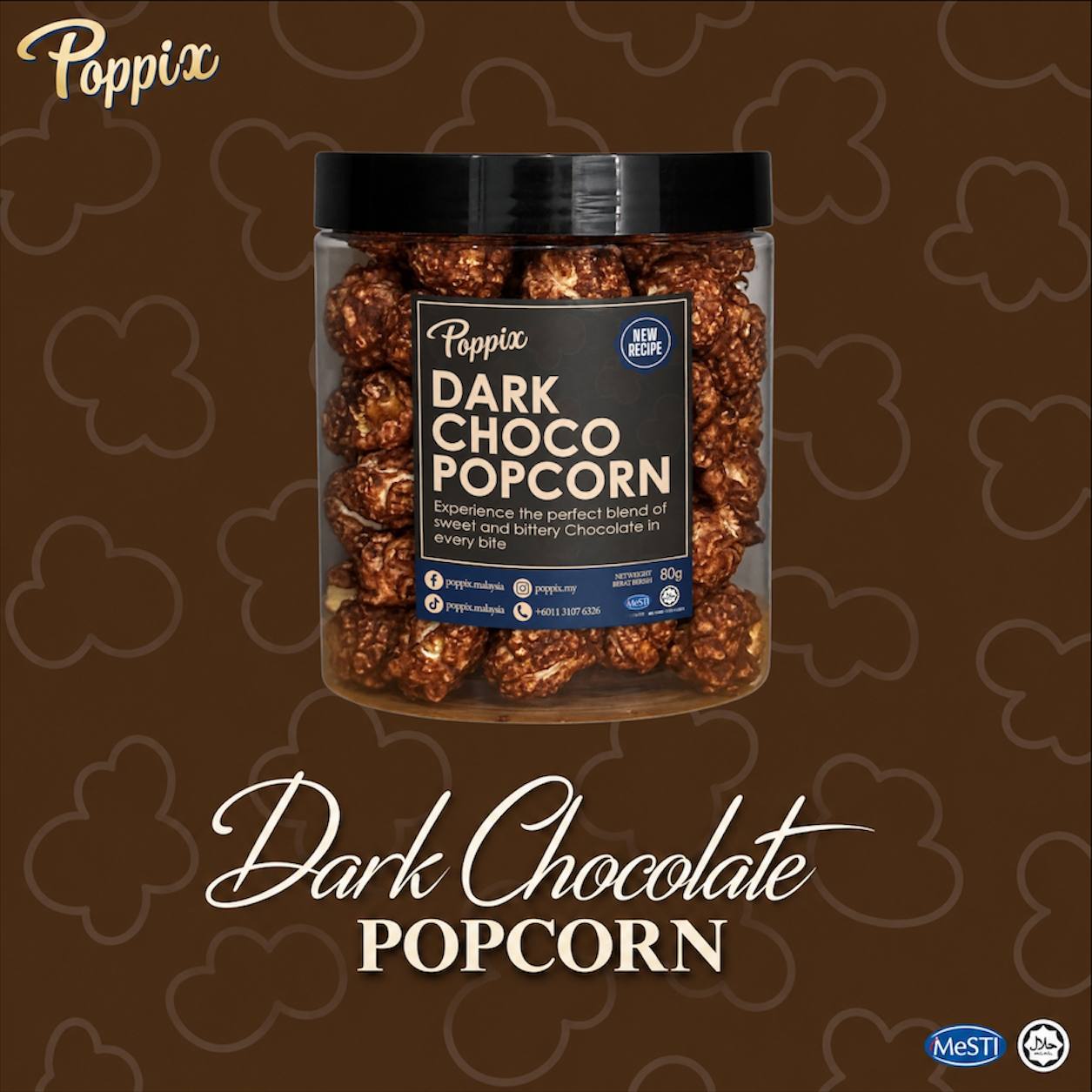 R Bucket Dark Choco Popcorn
