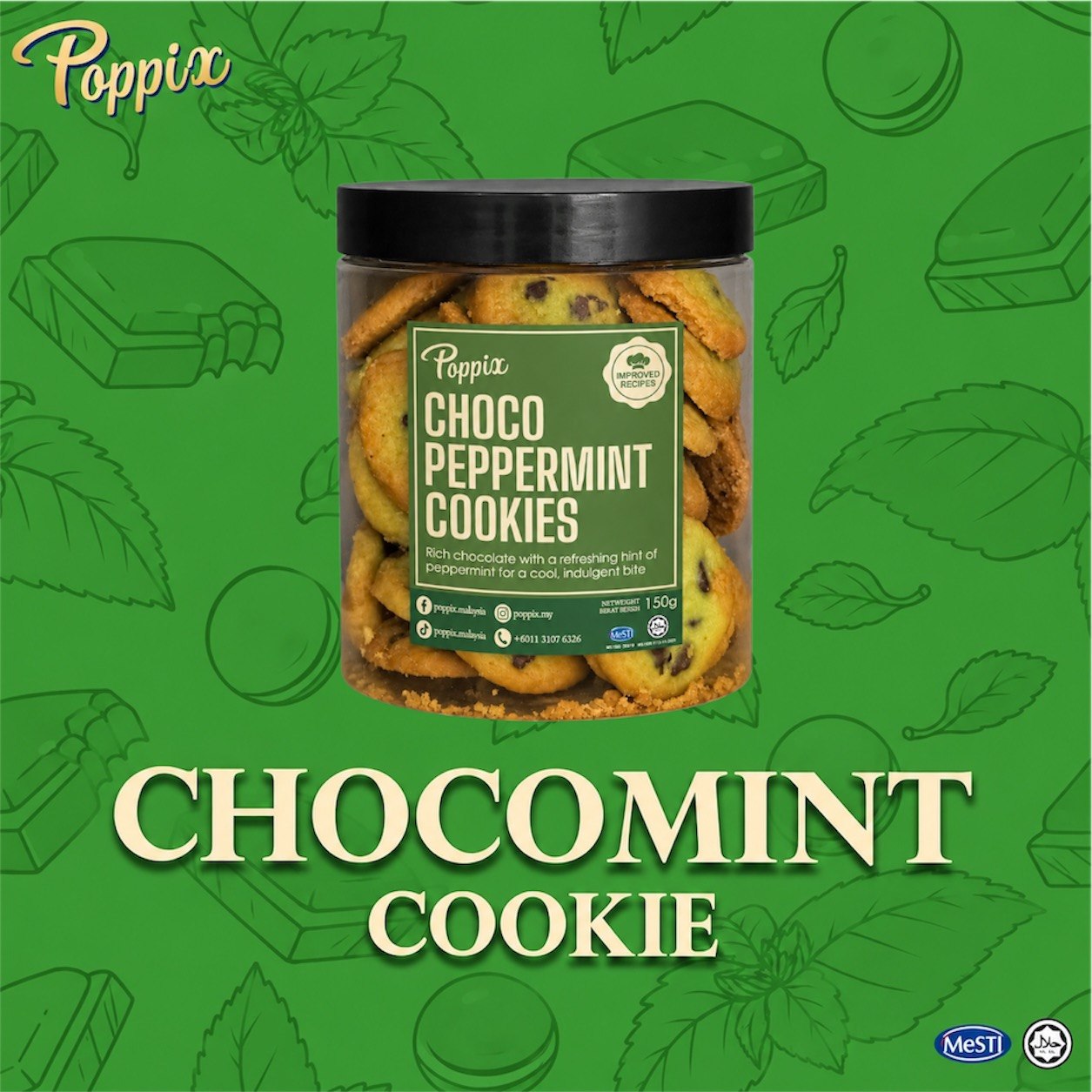 R Bucket Chocomint Cookies