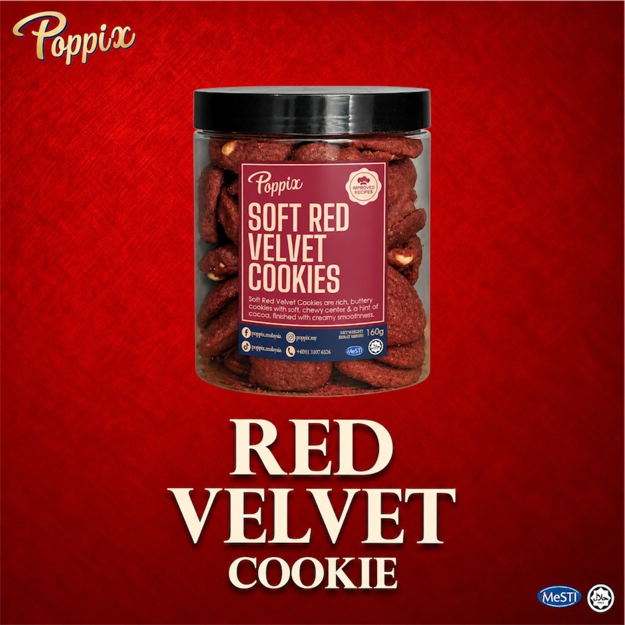 R Bucket Red Velvety Cookies