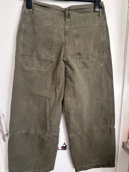 ME+EM Khaki Convertible Crop Trousers 