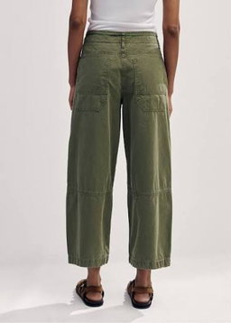 ME+EM Khaki Convertible Crop Trousers 