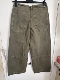 ME+EM Khaki Convertible Crop Trousers 