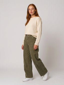 ME+EM Khaki Convertible Crop Trousers 