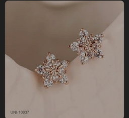 Rose Gold Blinky Star - Earring