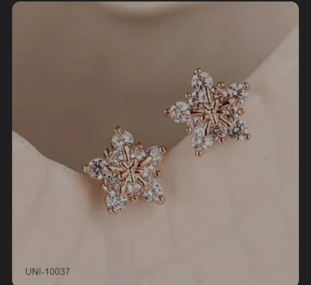 Rose Gold Blinky Star - Earring