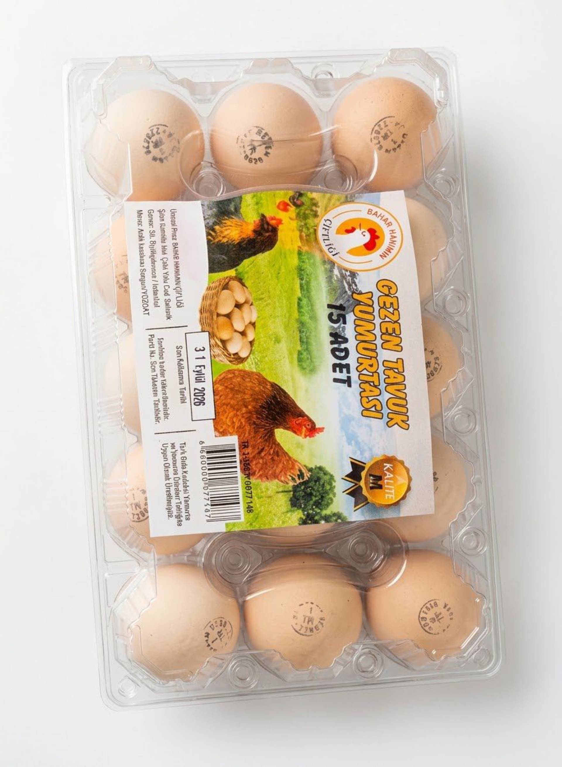 GEZEN TAVUK YUMURTASI 15 ADET_0