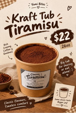 26oz Tiramisu (Kraft Tub)