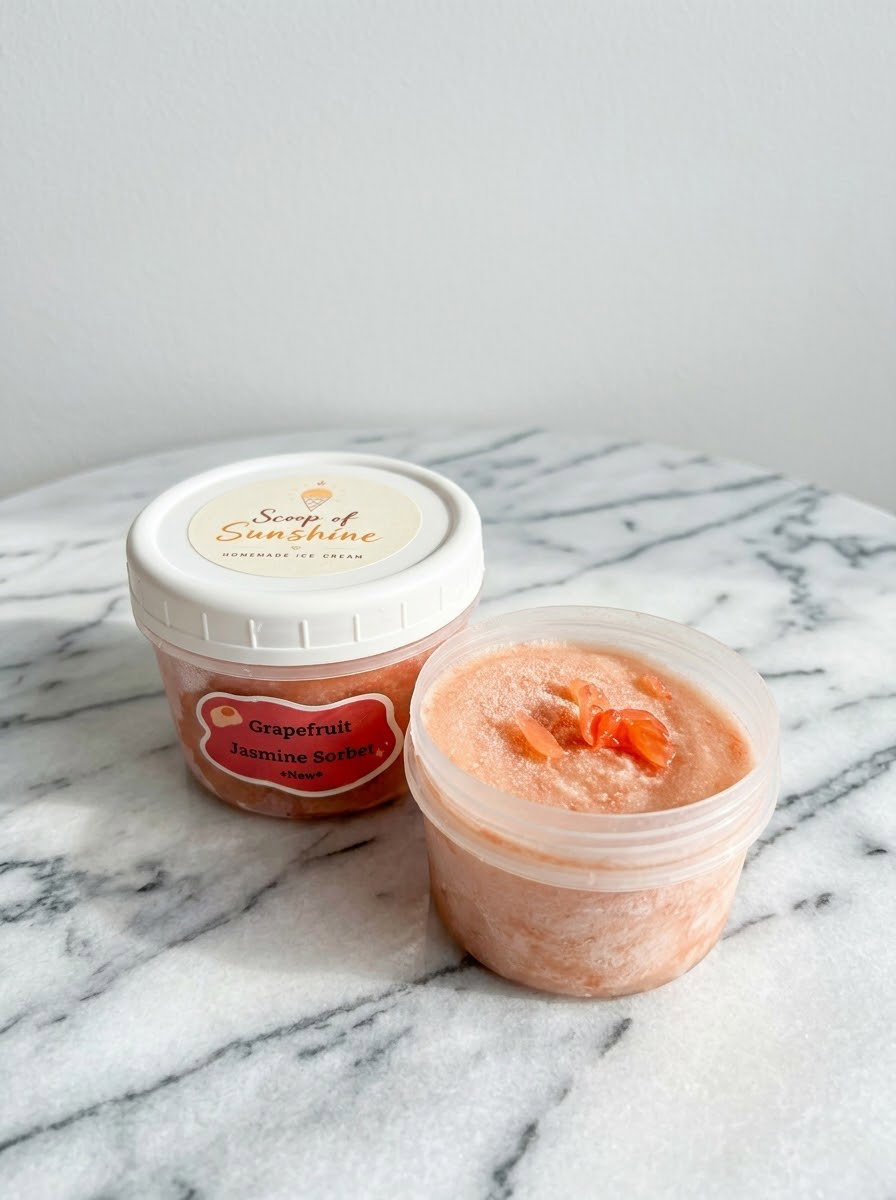 Grapefruit Jasmine Sorbet