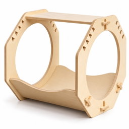 WOODEN CAT TUNNEL BED 