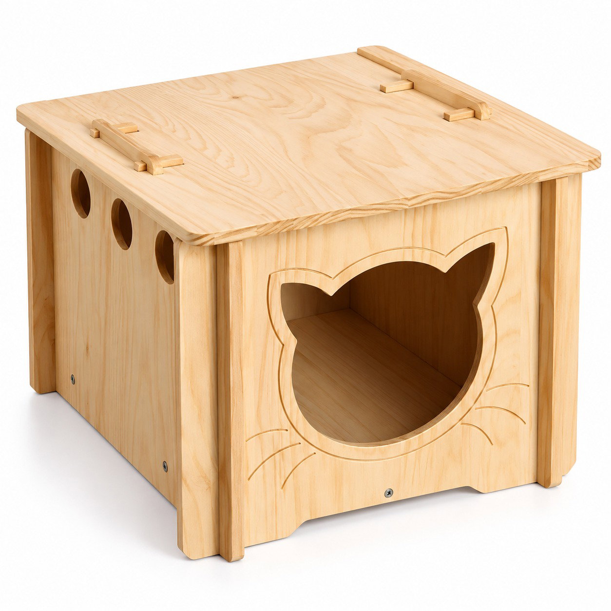 WOODEN CAT HOUSE