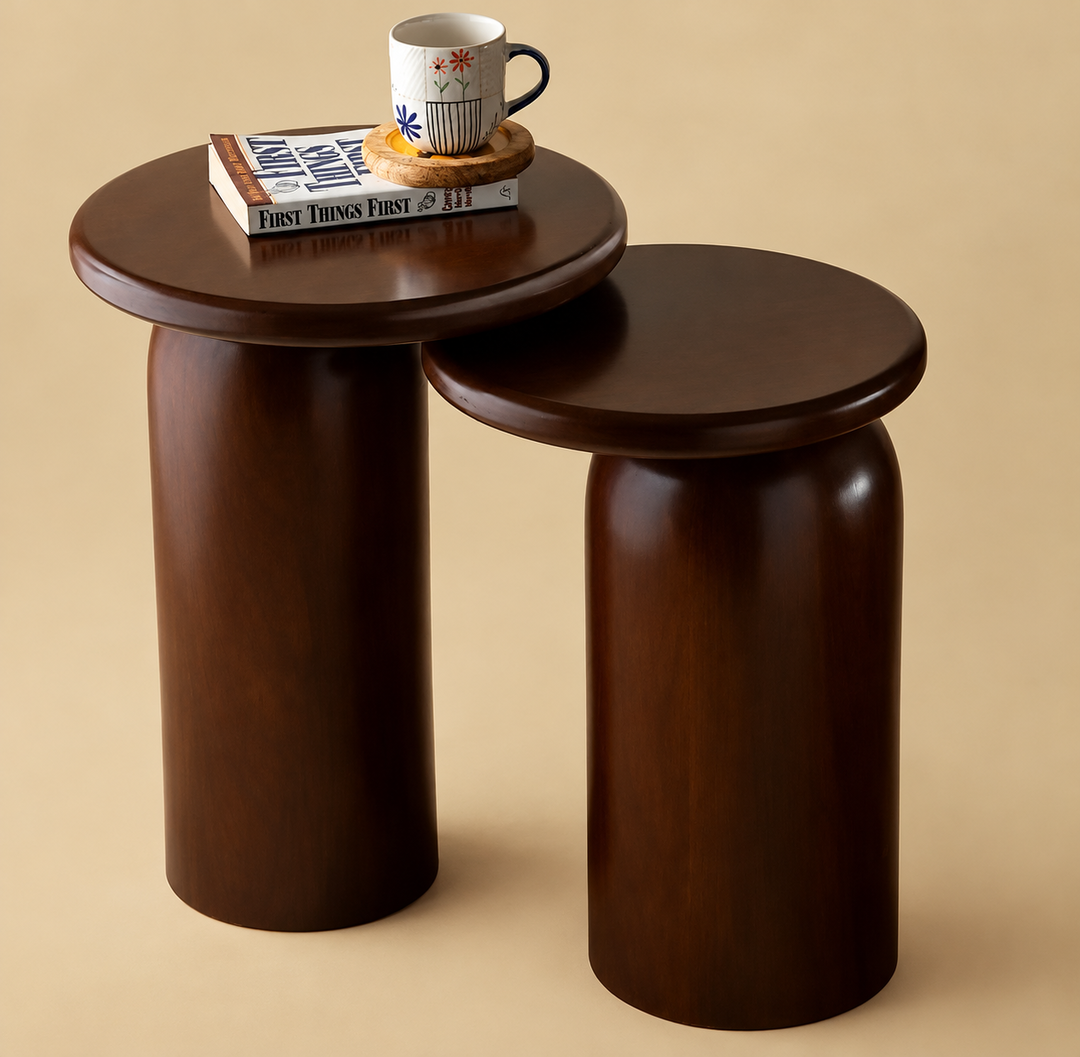 Wooden End Table Set