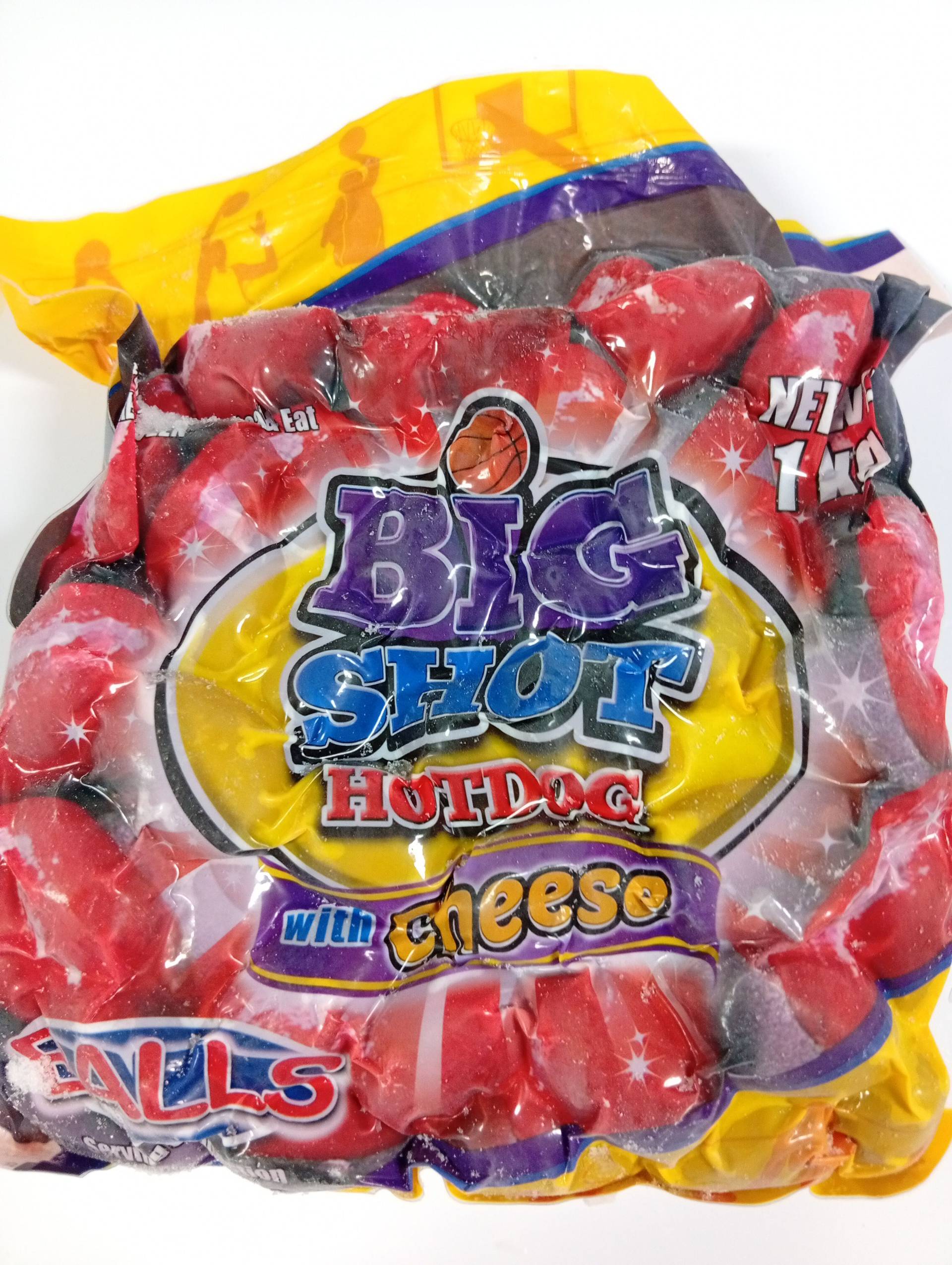 Big shot hotdog balls w cheese 1 Kg