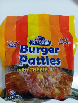 El rancho Burger patties w cheese 225g