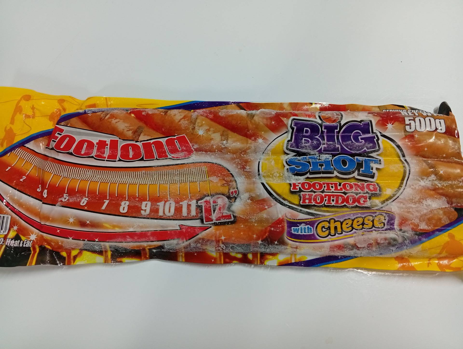 Big Shot Footlong Hotdog w/ cheese 500g
