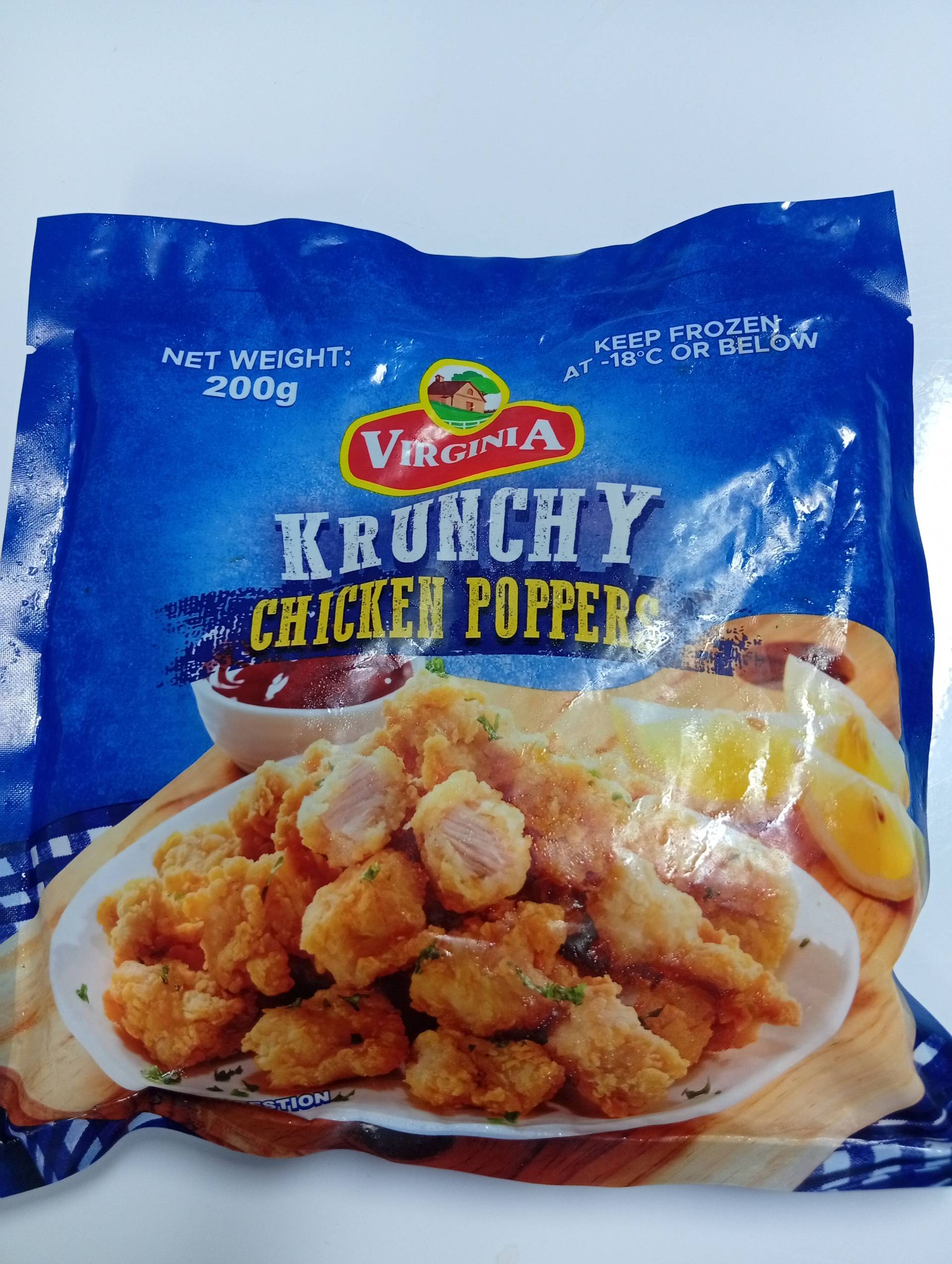 Virginia Chicken poppers 200g
