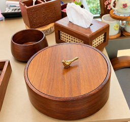 Cane Woven Tissue Box