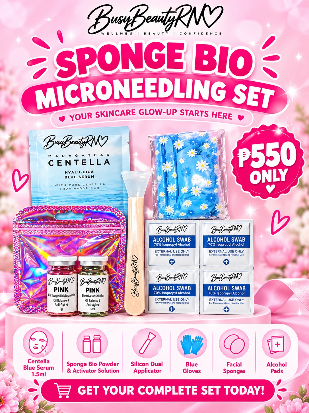 Sponge Microneedling Set