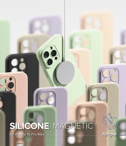 Iphone 16 Pro Max Silicone Magnetic case