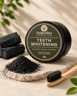 HaBeeBee Bamboo Charcoal Teeth Whitening Powder