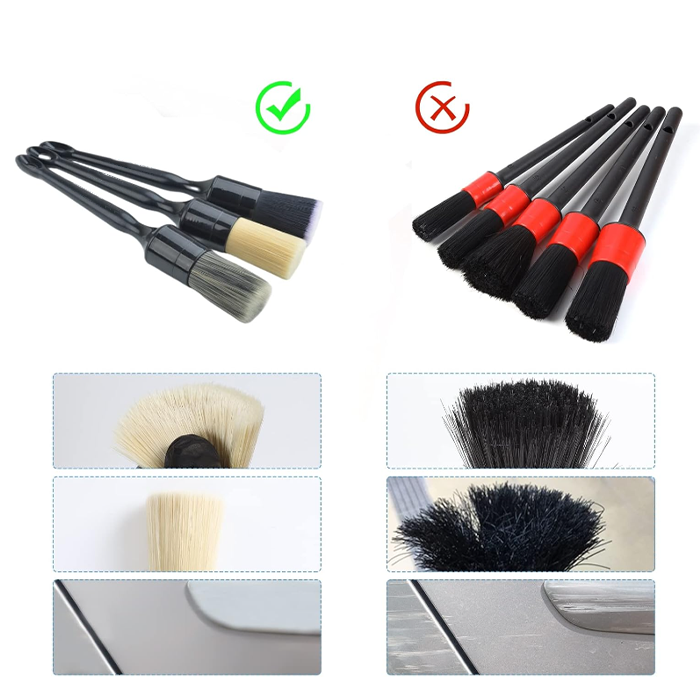 Ensemble de 3 brosses (entretien extérieur & intérieur de voiture)_3