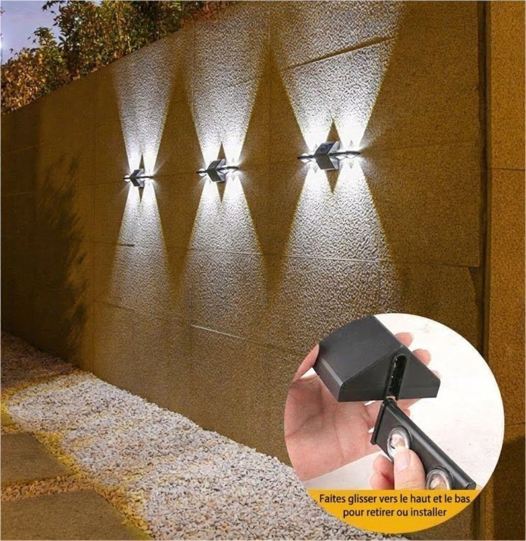 Nouvelles lampes décoratives  murales solaires d’extérieur _5