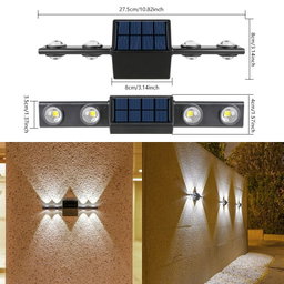 Nouvelles lampes décoratives  murales solaires d’extérieur 