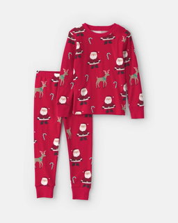 Xmas PJs - Beige Santa