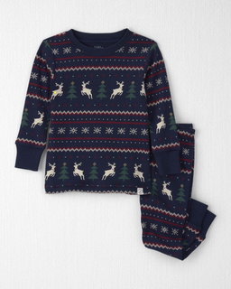 Baby 2-Piece Organic Cotton Fair Isle Pajamas