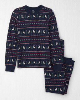 Adult 2-Piece Organic Cotton Fair Isle Pajamas