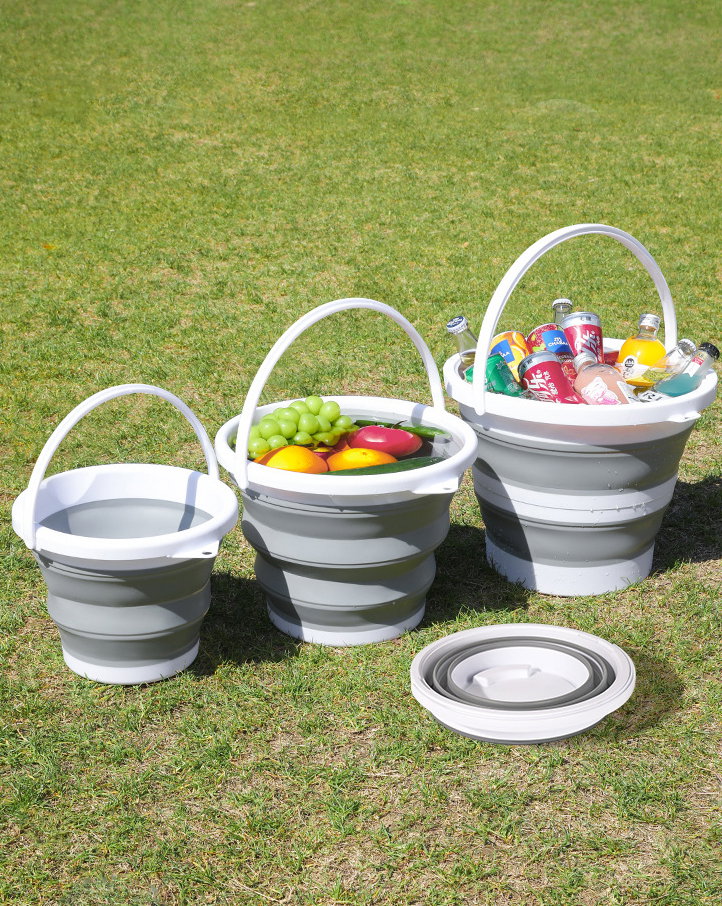 10L Seau pliable rond pour nettoyage