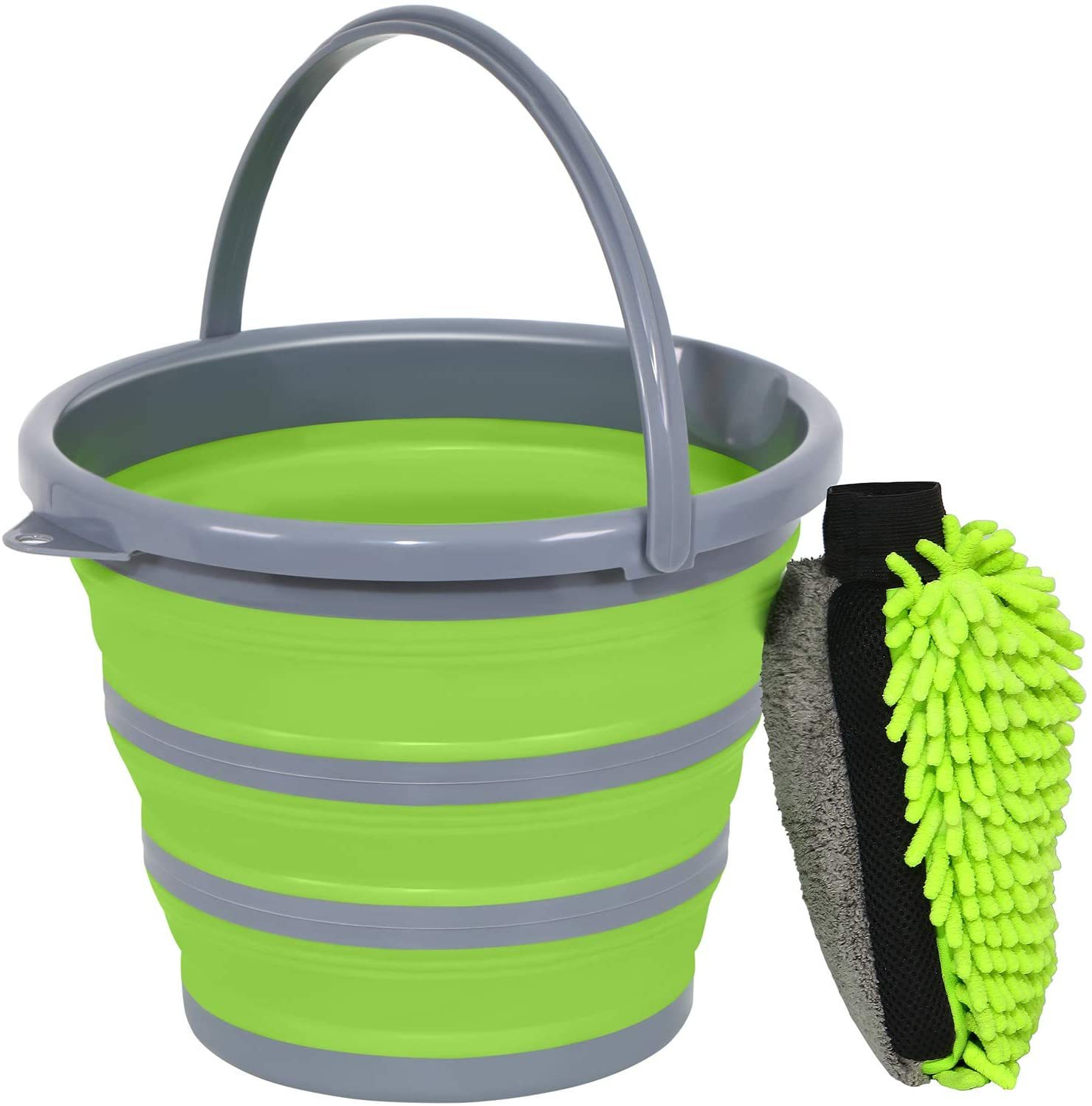 10L Seau pliable rond pour nettoyage_3