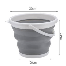 10L Seau pliable rond pour nettoyage